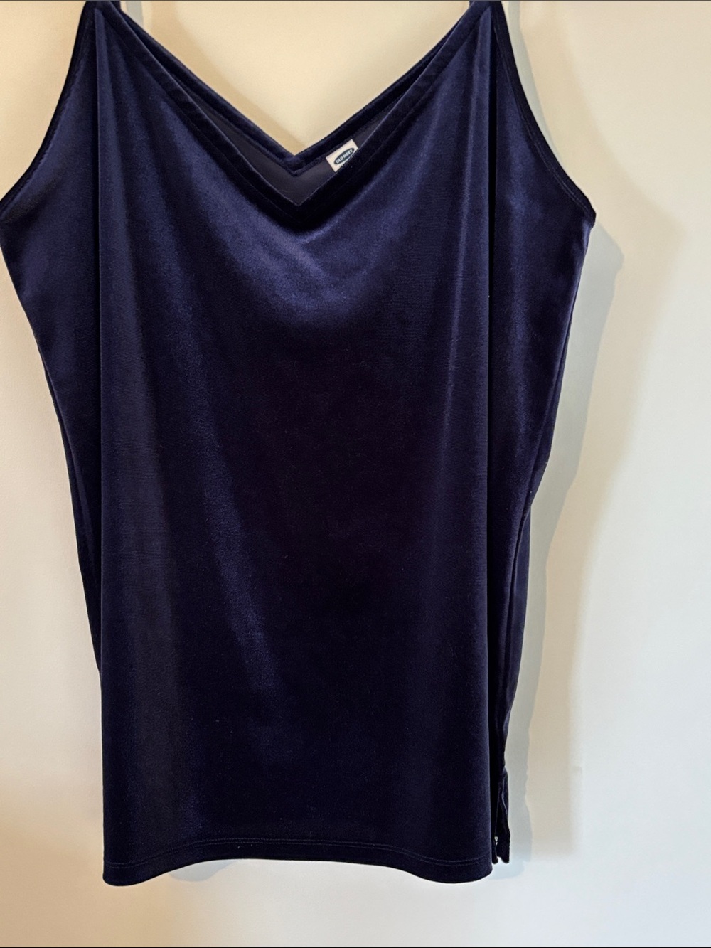 Old Navy Navy Velvet V-Neck Cami